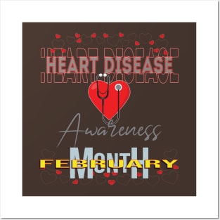 Heart disease awareness month Posters and Art